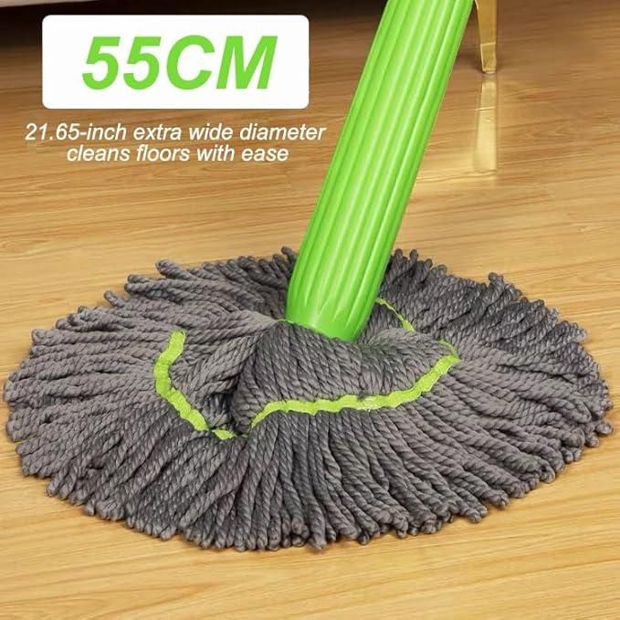 Self-Twisting Water Rotating Mop with Microfiber Head