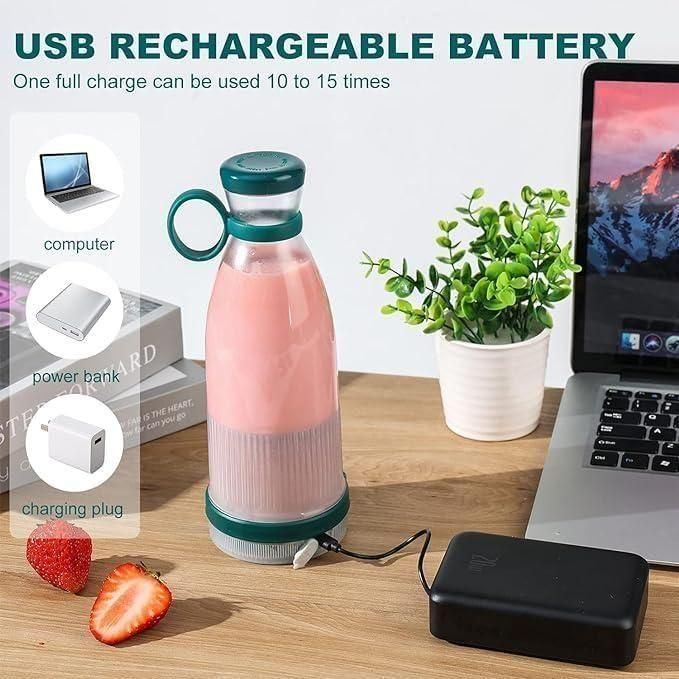 Portable Mini Blender for Fresh Juice – USB Rechargeable Juice Maker