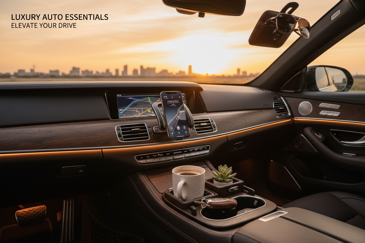 Car accessories collection showcasing useful and trending products for vehicles