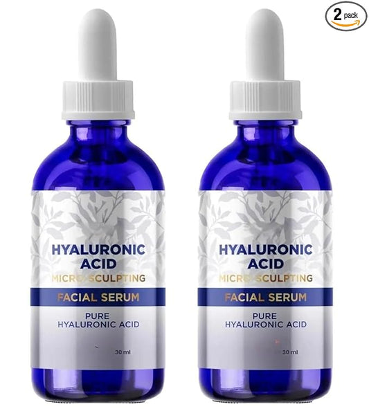 Hyaluronic acid face serum 30ml hydrating skincare product