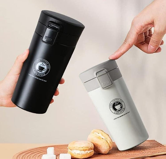 Stainless steel vacuum tumbler flask bottle 380ml coffee and tea mug