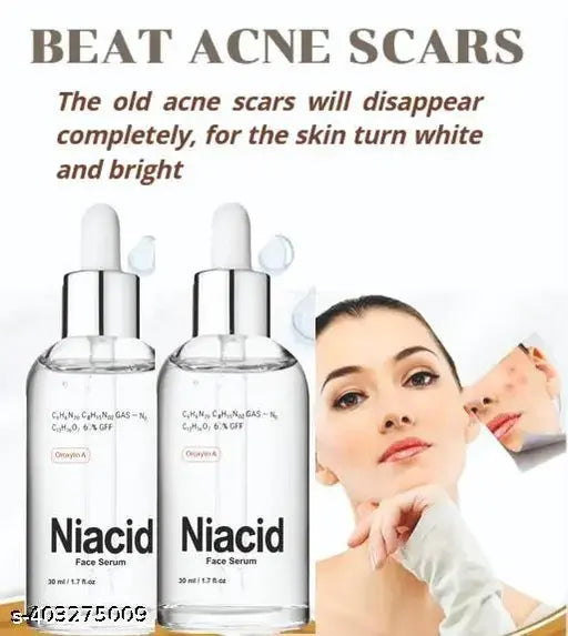 Niacid face serum pack of 2 skin brightening skincare for men and women