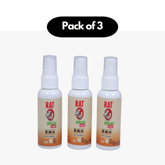 Rat repellent spray 50ml pack of 3 liquid rodent repellent for home use