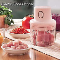 USB rechargeable electric food chopper for garlic vegetables and baby food preparation