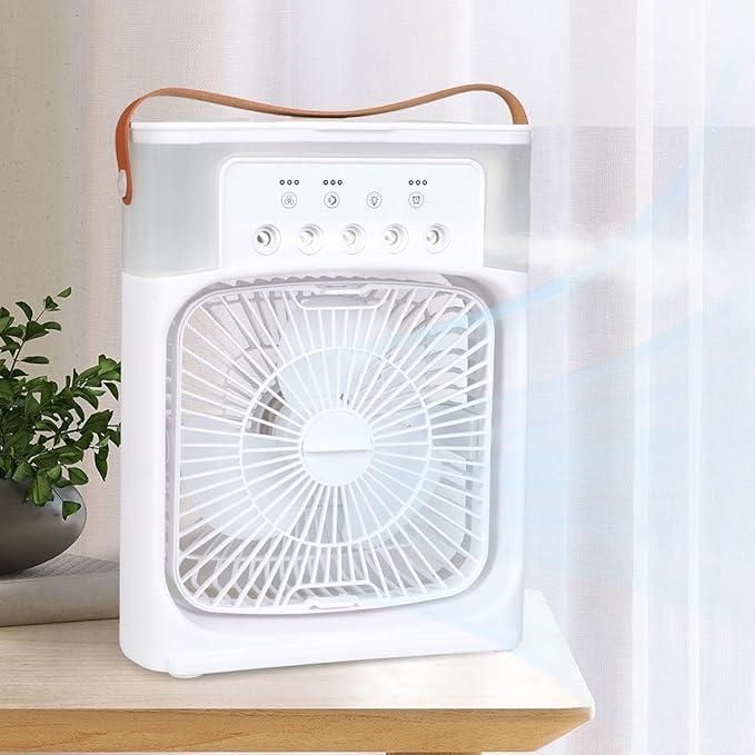 Portable USB water spray mist fan air cooler humidifier for home and office