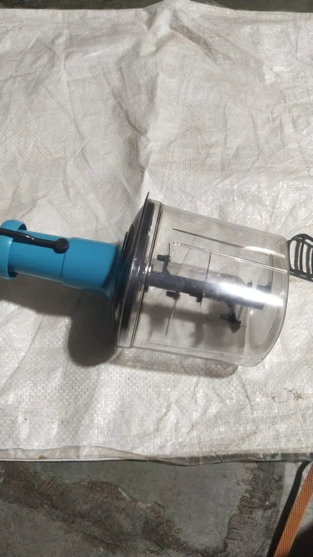 Manual Fruit & Vegetable Chopper – Stainless Steel Blade Kitchen Tool